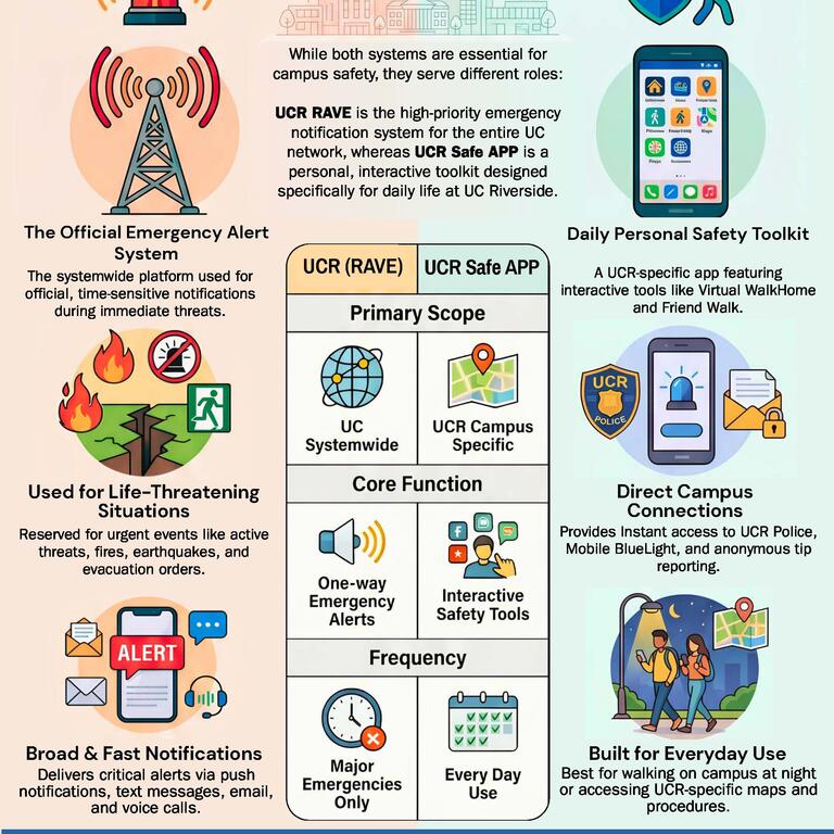 UCR RAVE vs. UCR Safe App